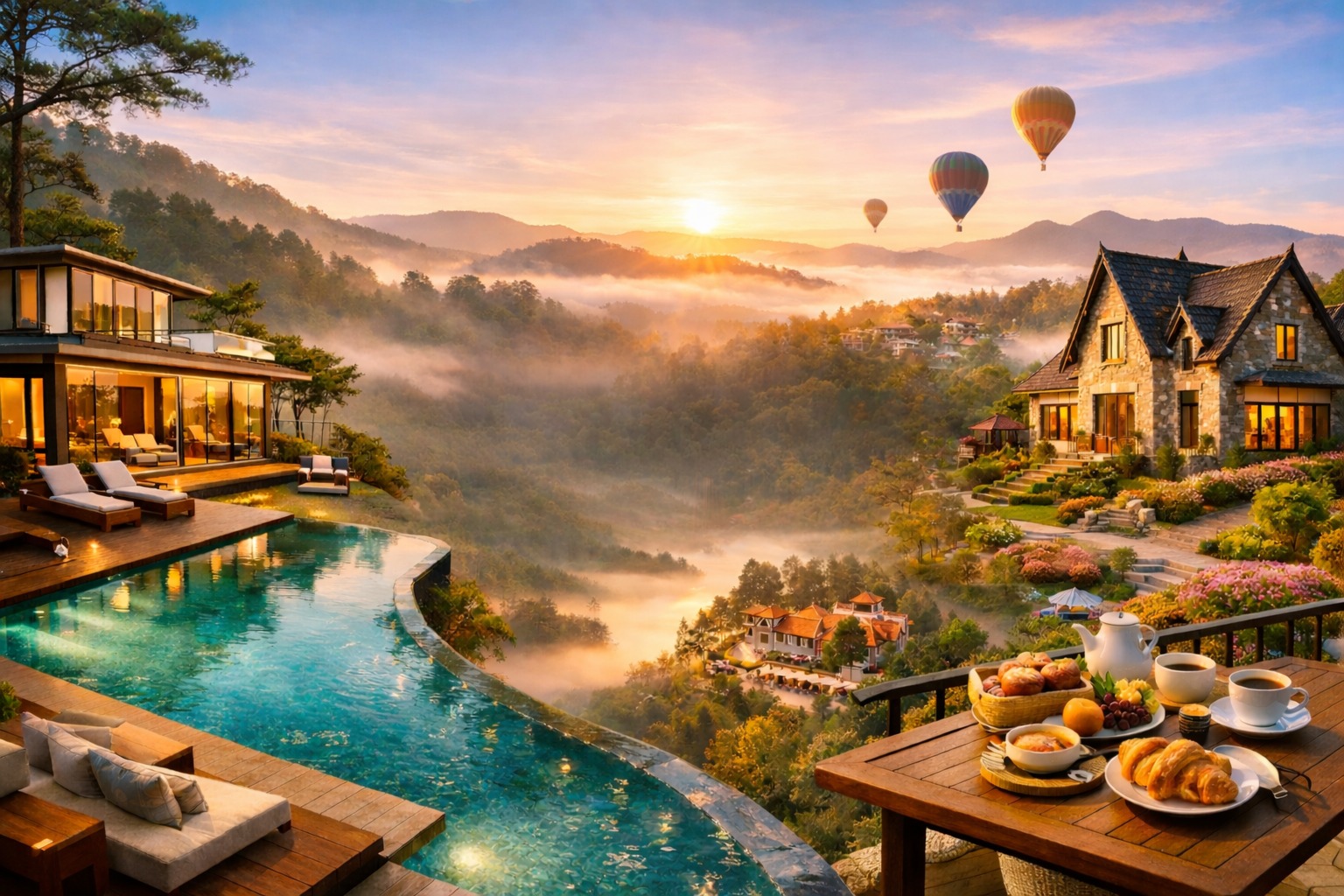 Thuê villa Đà Lạt view đẹp